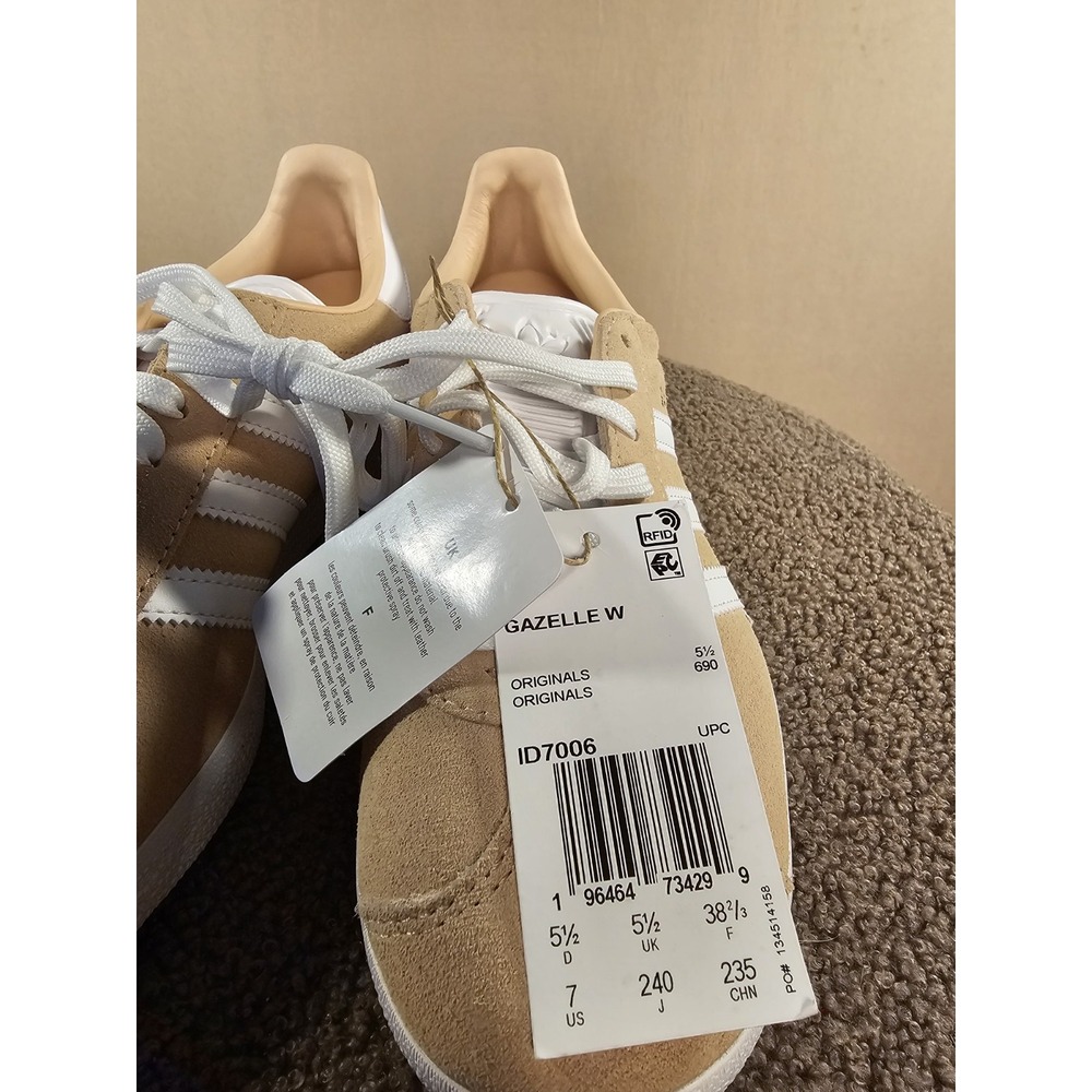 Adidas Gazelle W Halo Blush Suede Sneakers ID7006 Women's Size 7 NWT - Picture 6 of 8